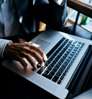 Lawyer using AI-powered legal transcription services